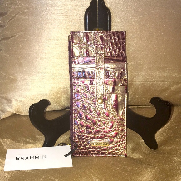 NWT “SOLD OUT” Brahmin Juliett Port Ombré Melbourne Bag & Credit Card Wallet - Picture 12 of 13